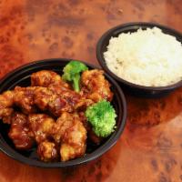 7. General Tso's Chicken · Chicken marinated in a special Hunan sauce sauteed in its taste. Hot and spicy.