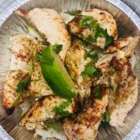 Chicken Malai Kabab · Chicken marinated in sour cream and amul (indian cheese).