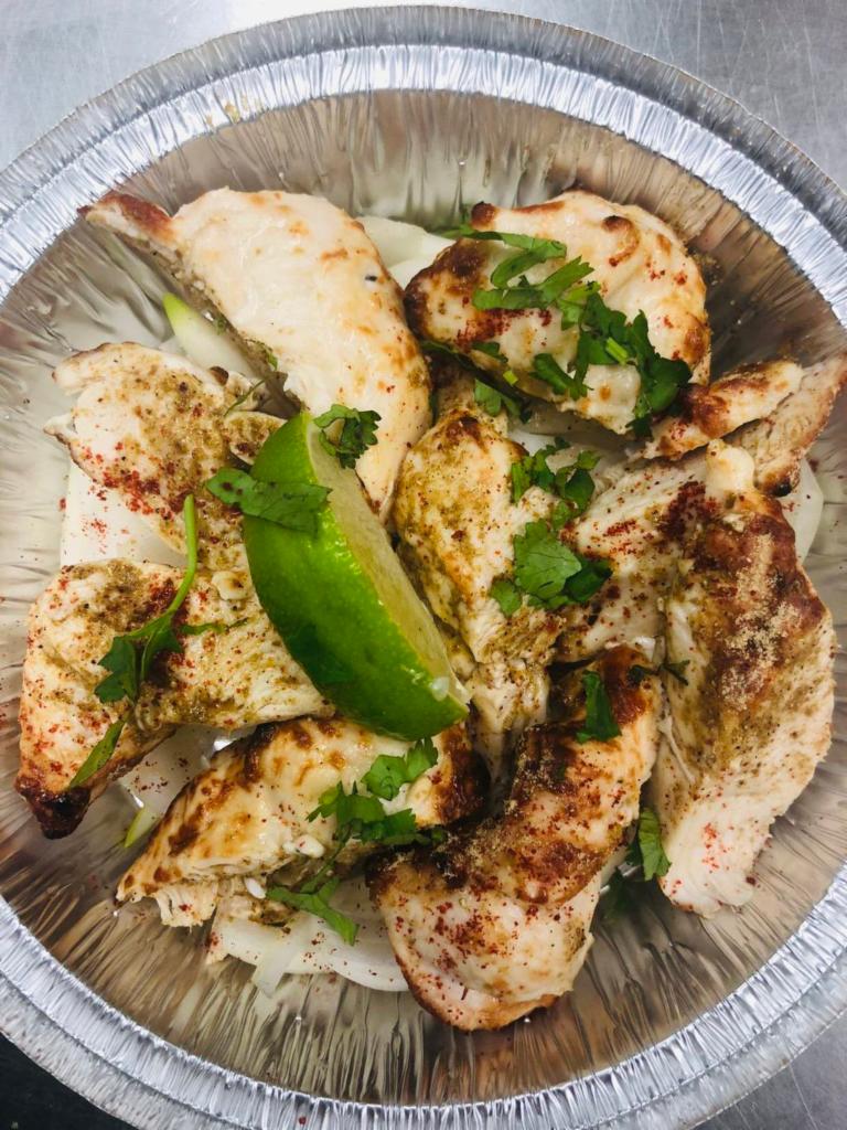 Chicken Malai Kabab · Chicken marinated in sour cream and amul (indian cheese).