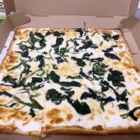 Popeyes Pizza · Ricotta, mozzarella, spinach & garlic.
