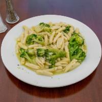 Cavatelli with Broccoli · Small pasta shells.
