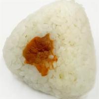 Umeboshi Plum Rice Ball · White Koshihikari Rice, Plum, salt