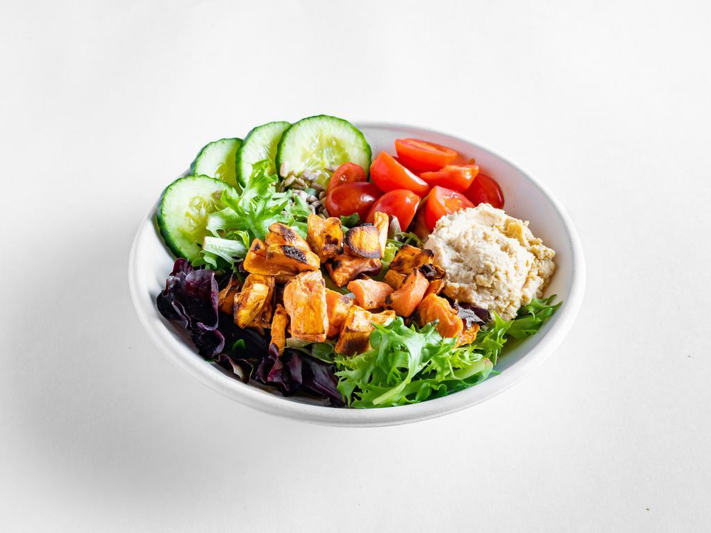 Build Your Own Greens Bowl · Choose from a variety of nutritious Greens - Add your choice of Protein, then pile on the veggies, Select a Sauce and add a garnish! Satisfy your cravings any way you choose!