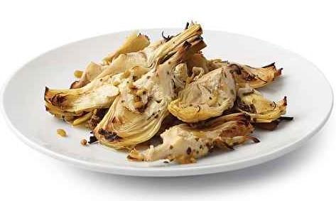 Fire Grilled  Marinated Artichokes · Fire Grilled then lightly seasoned with oil, vinegar, garlic & oregano.