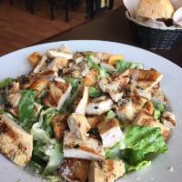 Caesar Salad · Romaine lettuce, croutons and Parmigiano. Served with choice of dressing.