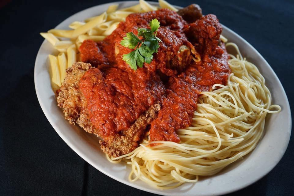 Italian Platter · Spaghetti, ziti, meatball, sausage, lasagna and chicken.