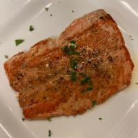 Grilled Salmon · Choice of side dish.