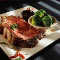 Prime Rib · Add mushrooms, onions or peppers for an extra charge. Choice of a side dish.