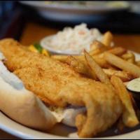 Fried Haddock Sandwich · Served with coleslaw.
