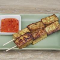 Tofu Skewer · Bean curd made from soybeans.