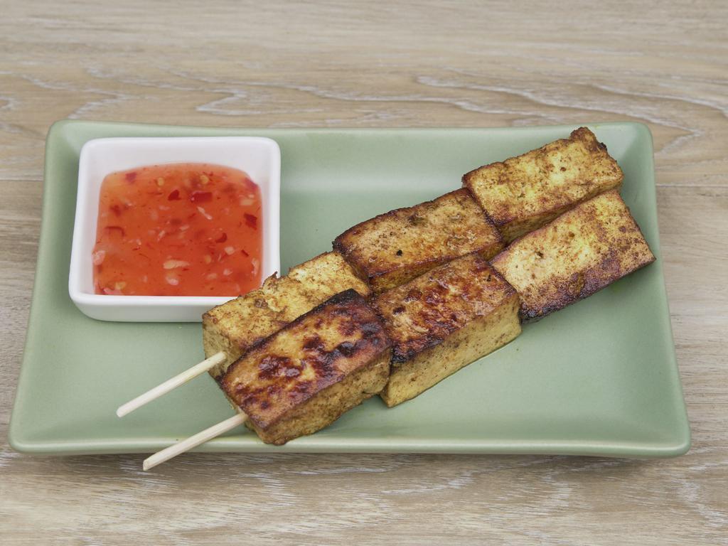 Tofu Skewer · Bean curd made from soybeans.