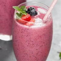 Mix Berry Smoothie · Blueberry and strawberry.
