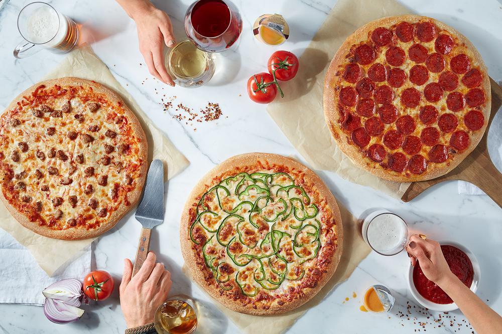 Build Your Own Pizza · Served with pizza sauce and our Wisconsin cheese blend. Pick your crust, sauce, meats and veggies.
