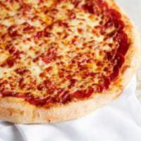 Pepperoni Feast Pizza · Served without signature pizza sauce, cheese blend, extra pepperoni and then more of our che...