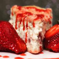 Strawberry Crumble Cheesecake · Food Allergy Warning Sign: Please Be advised That Our Food May Have Come In Contact Or Conta...