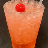 Sherly Temple · A mix of sprite, grenadine, cherries.