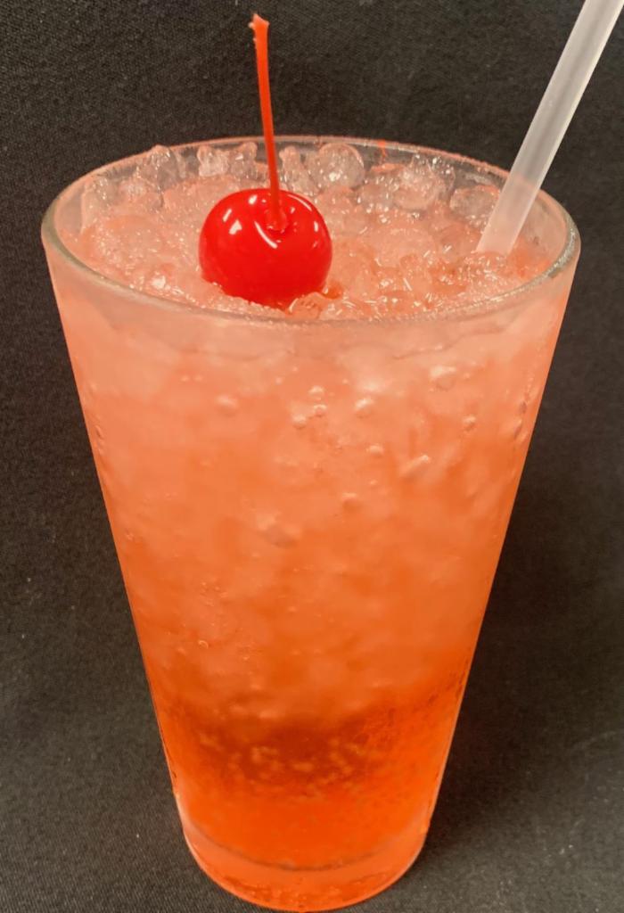 Sherly Temple · A mix of sprite, grenadine, cherries.