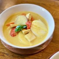 Yellow Curry  · Wonderful creamy coconut milk, bursting with flavorful yellow curry paste, potato, carrots, ...