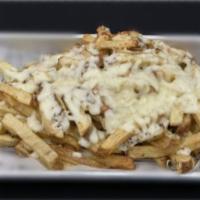 Truffle Cheese Fries · Hand cut truffle fries with melted mozzarella
