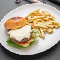 Becca Burger  · 1/2 lb. patty, American cheese, lettuce, heirloom tomato, pickle, secret sauce on brioche bun.