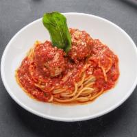 Spaghetti & Meatball · Chefs home made meatballs in house sauce.