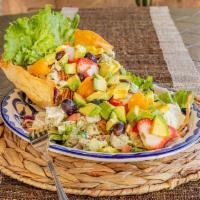 Pompeii Salad · Our twist on the classic chicken salad - all-white-meat - tossed with fresh veggies and our ...