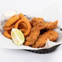 Fried Catfish (4 pcs) · Basket comes with Cajun fries or coleslaw. Substitute onion rings.
