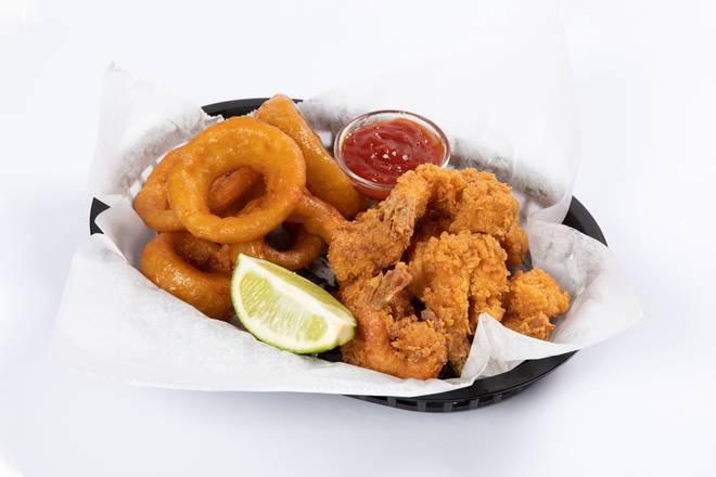 Fried Shrimp (8 pcs) · Basket comes with Cajun fries or coleslaw. Substitute onion rings.
