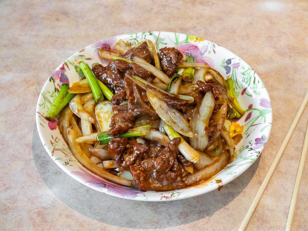 141. Mongolian Beef · Hot & spicy.