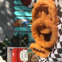 App Onion Rings · A heapin of homemade goodness.