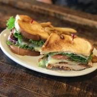 Natachees Chicken BLT Sandwich · Grilled or fried chicken breast topped with bacon and Jack cheese, all an toasted sourdough ...
