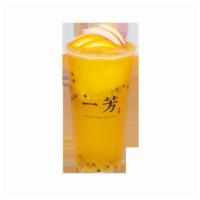 Mango Fruit Tea · Fresh mango fruit tea with a little bit passion fruit, mango juice, orange and apple slice. ...
