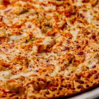 Buffalo Chicken Pizza. · Hot Wings Just Got Crooked! Our Buffalo Chicken Pizza is topped with 100% Whole Milk Mozzare...