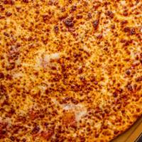 Cheese Pizza · No Toppings, Just Cheese! Our Cheese Pizza is topped with 100% Whole Milk Mozzarella Cheese ...