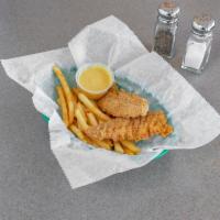 Chicken Tenders Platter · Served with 2 sides and a roll.