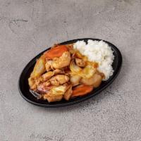 Chicken Teriyaki · Boneless chicken breast with assorted vegetables in teriyaki sauce served on sizzling hot pl...