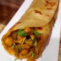 Aloo Channa Roll · Seasoned potatoes & chickpeas sautéed in spices.