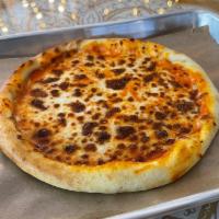 Kid’s Cheese Pizza · Naan bread, tikka sauce and cheese.