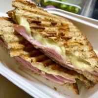 Ham and Cheese Toasty · All natural, antibiotic free ham, white American cheese melted onto our 7 grain bread or Glu...