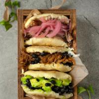 Clean Bee Arepa- Gluten Free · This arepa is made from handmade gluten free dough, stuffed with black beans and avocado.
