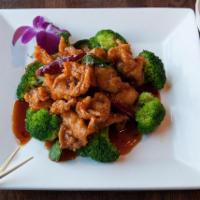 5 Flavor Chicken · Marinated with 5 different spices with carrot and greens sauteed in a light sweet and sour g...