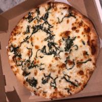 White Pizza · Ricotta and mozzarella cheese.