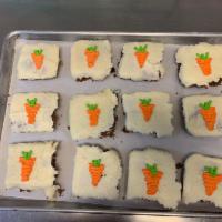 Carrot Cake · Carrot cake topped with cream cheese icing