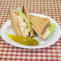 6. Chicken Salad Sandwich Lunch · Chopped chicken that has been tossed in a creamy dressing.