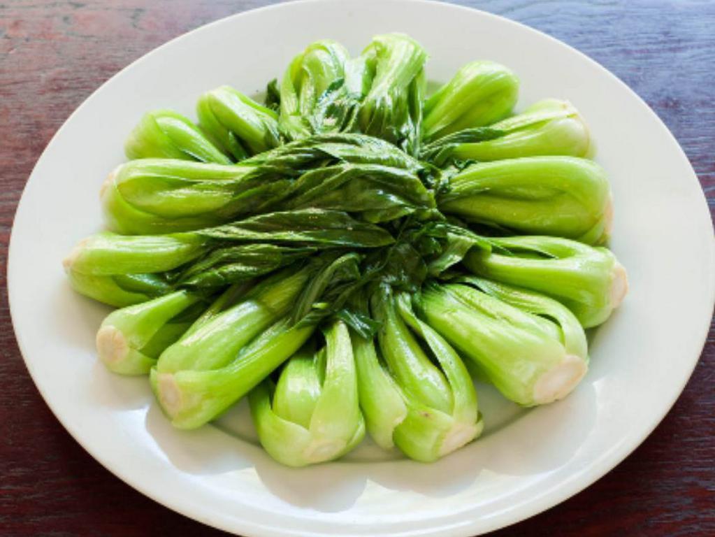 Sauteed Baby Bok Choy · with choice of rice