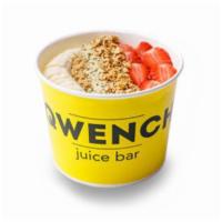 P-Bowl · Blended with acai, strawberry, peanut butter, hemp milk - topped with granola, strawberries,...