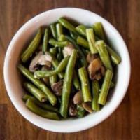 String beans with mushrooms · 