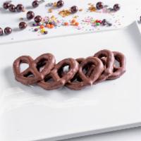 Milk Chocolate Pretzels · Sweet and Salty!
Simple yet satisfying... enjoy these five Milk Chocolate Covered Pretzels. 
