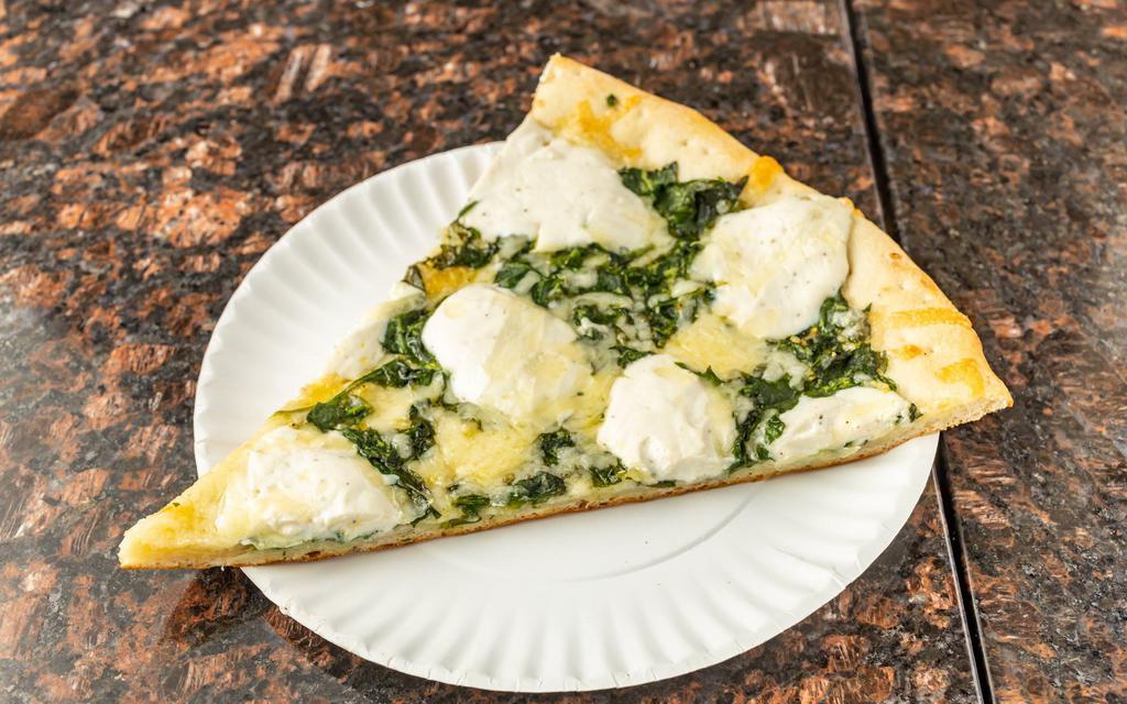 Fresh Spinach Pie · Baby spinach leaves, ricotta cheese, and parmesan cheese. 