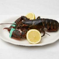 Broiled Single Lobster Tail · Served with drawn butter. Served with Soup or Salad, Potato and Vegetable.